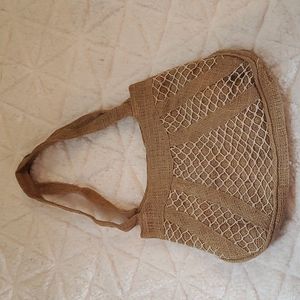 Handmade straw bag.